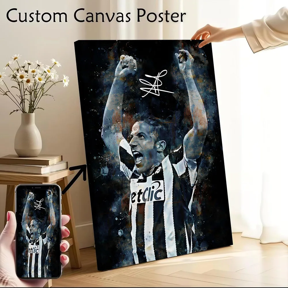 Alessandro Del Piero Celebration Canvas Poster Customizable Pictures Wall Art Canvas Painting for Decoration Living Room Decor