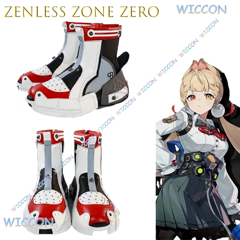 

Обувь для косплея Alice Tamfield Zenless Zone Zero, обувь с персонажем аниме, готические ботинки Лолиты, вечерние ботинки на Хэллоуин, сценическое выступление