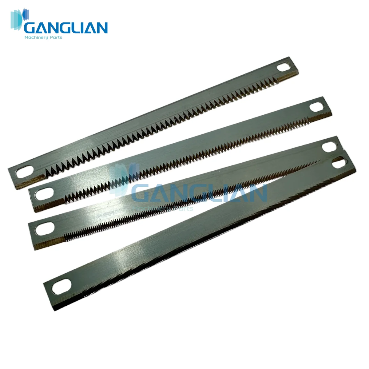 5 Buah Pisau Gigi Kemasan Vertikal Pisau Gigi Pemotong Segel Horisontal untuk Mesin Pengepakan 184X15X1Mm Pitch Gigi: 0.5/1/2/3Mm
