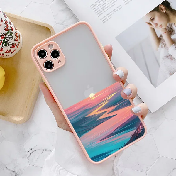 Aquarell-Malerei Handyhülle für iPhone 17 16 15 13 12 11 14 Pro Max X XS XR Max – Stoßfeste Hüllen mit Ozeanwellen-Motiv – Detail 5