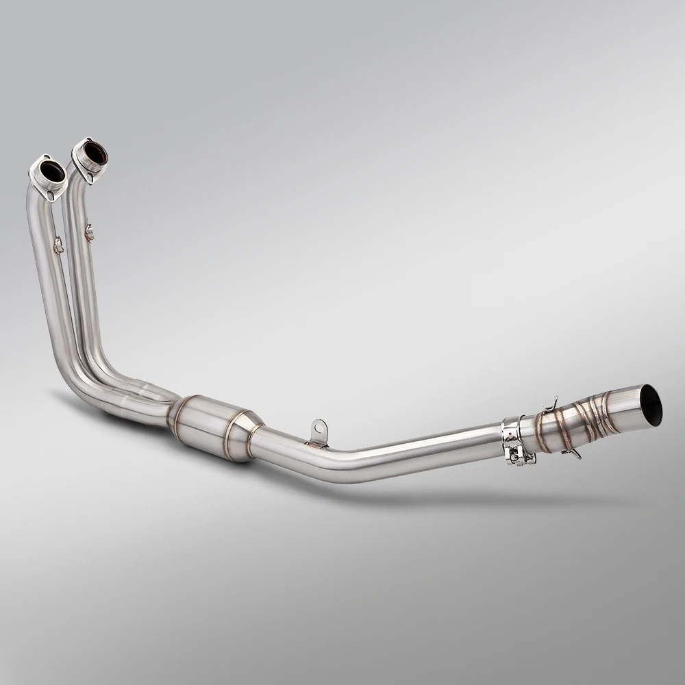 Full Set Motorcycle Exhaust System Front Mid Pipe T148 Tail Slip On Exhaust For CF450SR 450NK 450MT Motorbike