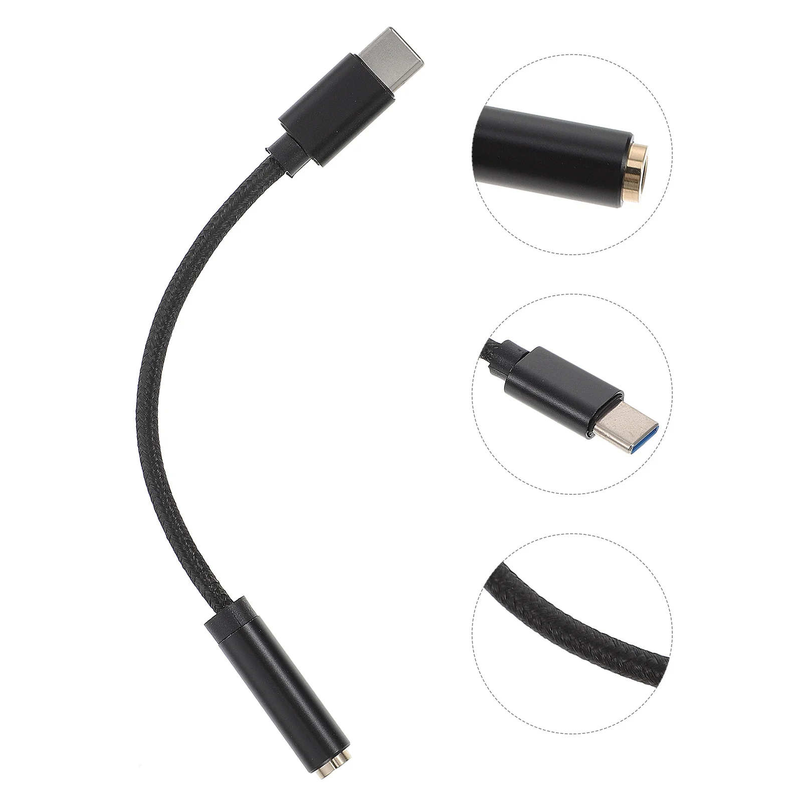 

USB-адаптер типа C на разъем для наушников 3,5 мм. Прочный нейлоновый плетеный кабель из алюминиевого сплава. Конвертер для наушников типа.