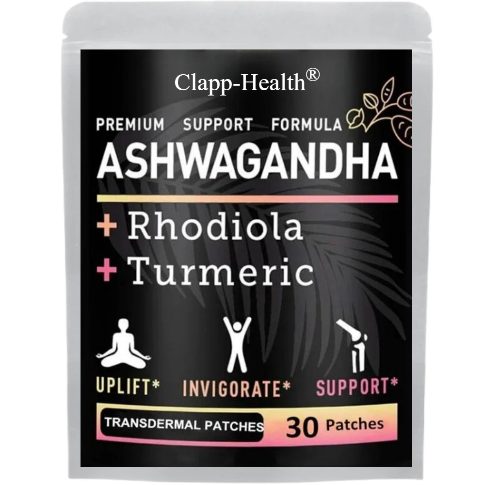 Ashwagandha Complex Transdermal Patches Stress Relief, Mood Enhancer-30 Patches One Month Supply