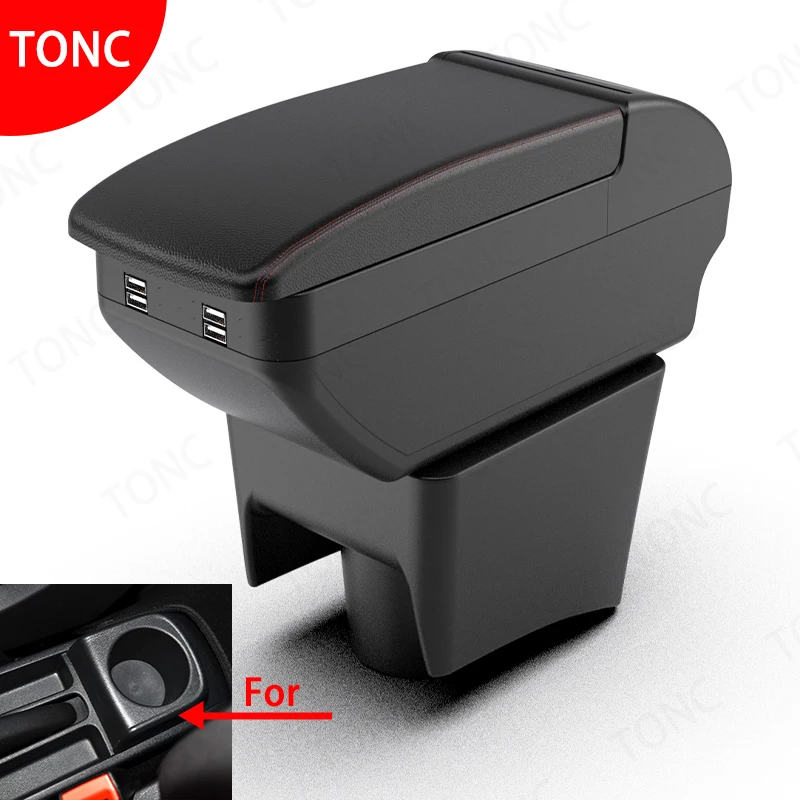 For Volkswagen POLO Armrest For VW POLO Mk5 6R Vento Car Armrest box Interior Parts Storage Box 2012-2018 Car Accessories