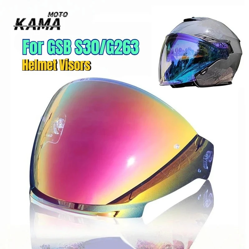 For GSB G-263 Colorful Unisex Visor Helmet Visor Replacement Visor Motorcycle Accessories Easy-Installation viseira capcete