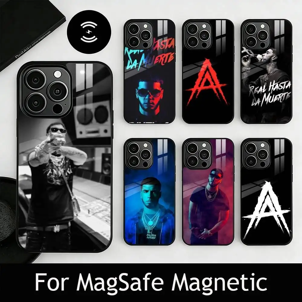 

Rapper A-Anuel AA R-Real Phone Case For iPhone17,16,15,14,13,12,11 Plus,Pro Magnetic with Magsafe Wireless Charging