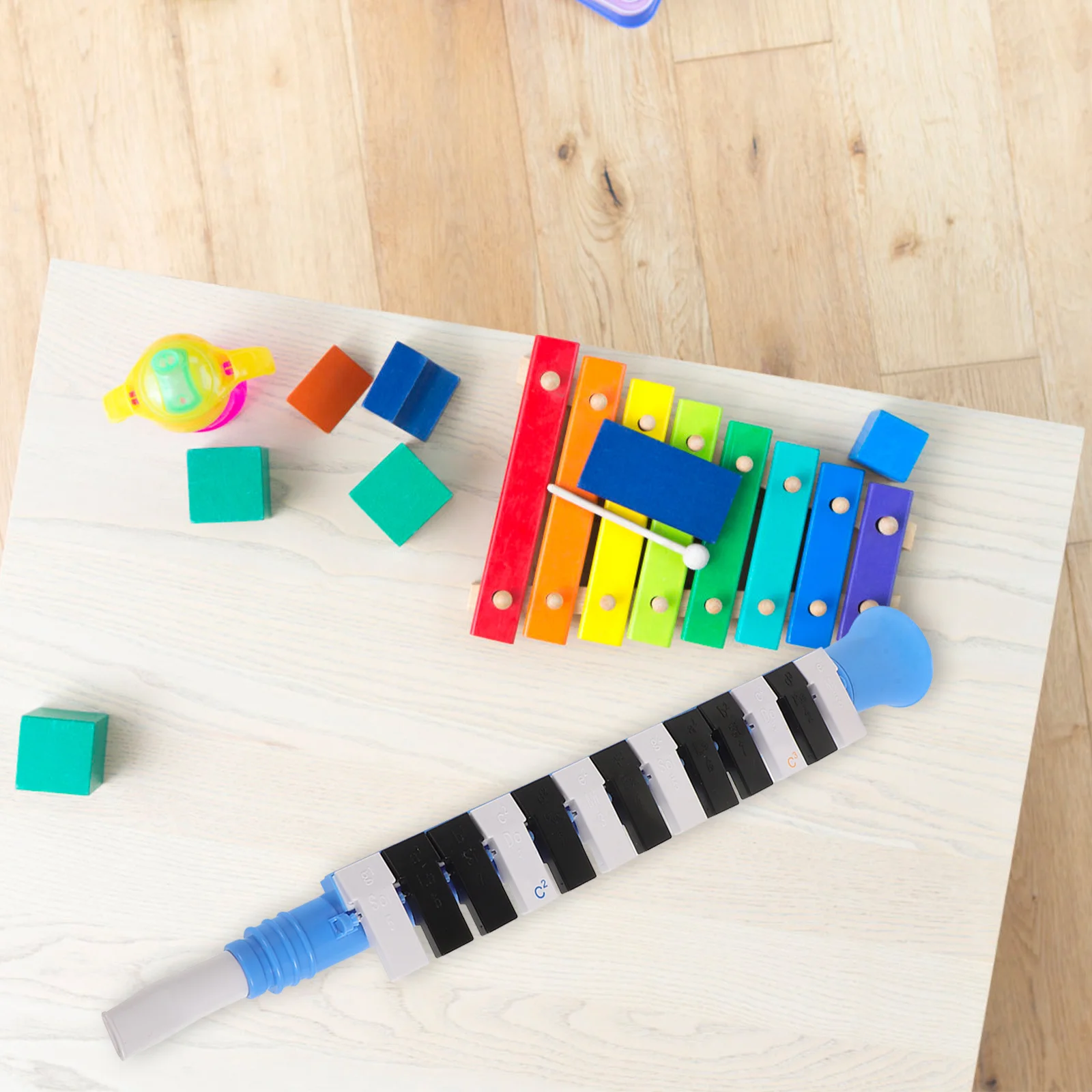 

13-Note Melodica for Kids Beginner Music Learning Portable Plastic Harmonica Instrument Children Musical Enlightenment Education