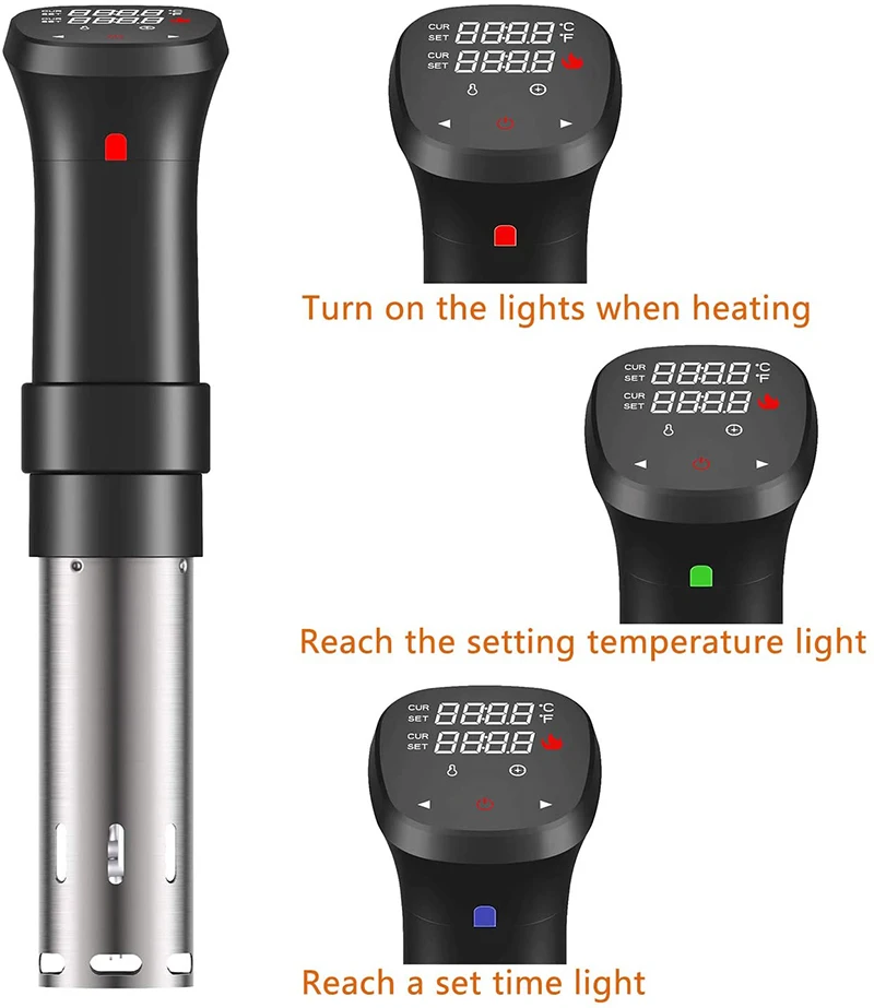 Temperatura e tempo ajustáveis da vara de cozimento da circulação do quente-mergulho da máquina do bife do cozimento molecular do fogão lento de baixa temperatura