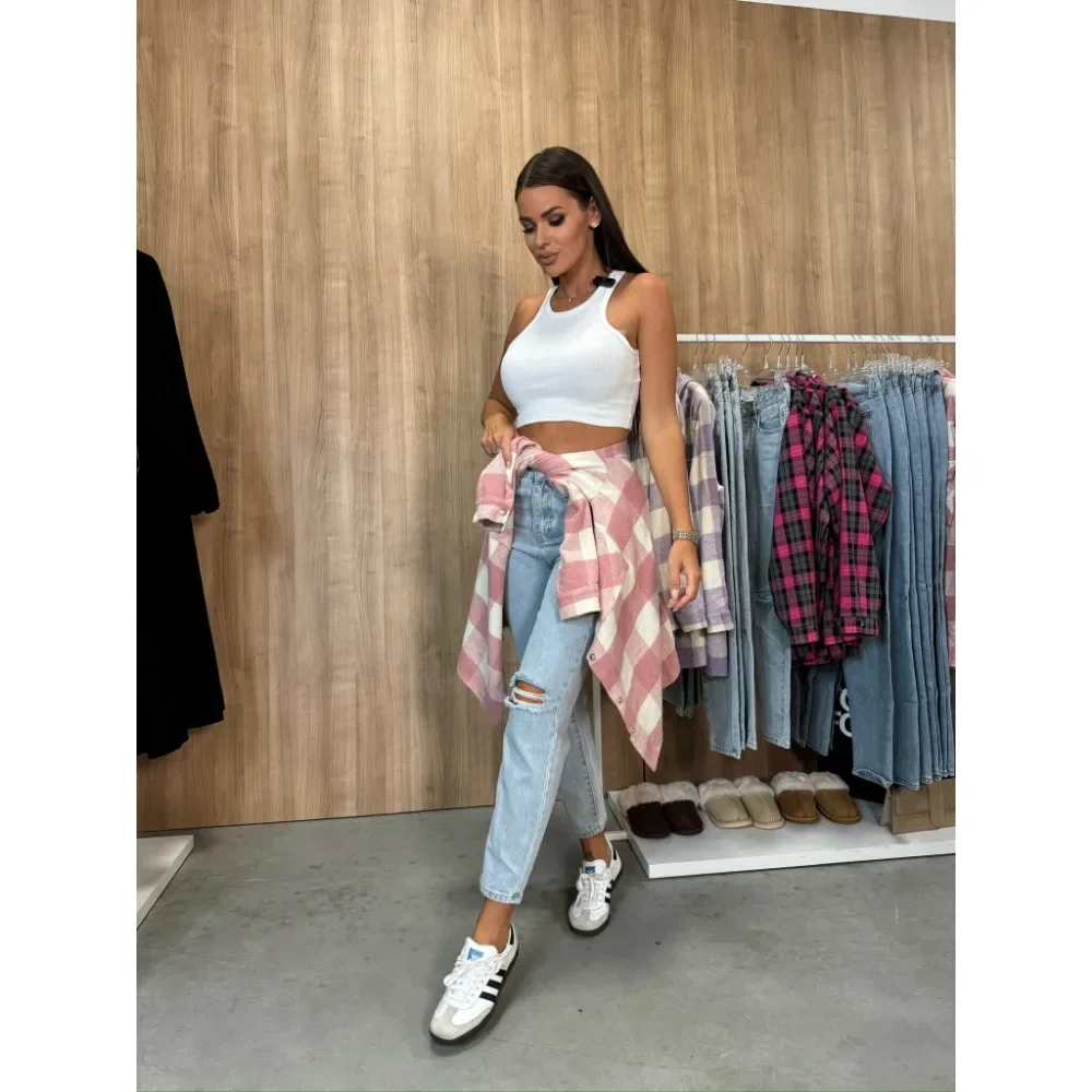 Karohemd Herbst und Winter neues Temperament Pendler lang ärmel ige Top Mode lässige Explosion Damen Plaid jacke