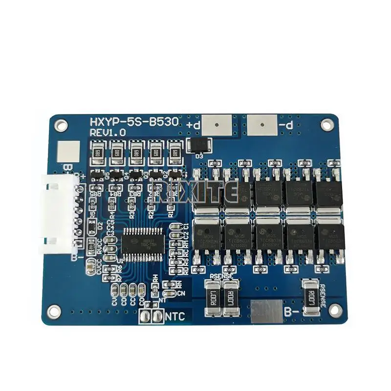 BMS 5S 18V 21V 30A Lithium Battery Charger Protection Board 18650 Protection Circuit Board With Balanced Temperature Control