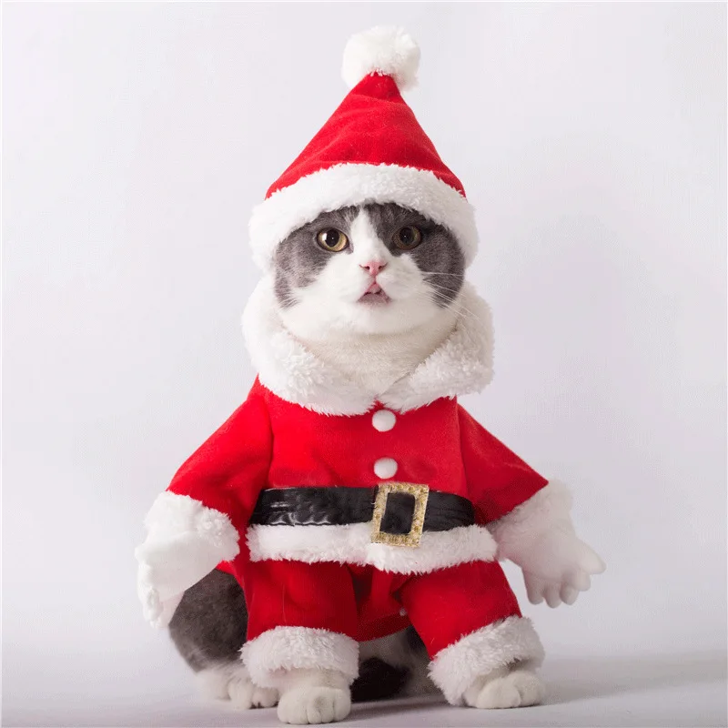 Pet Supplies Pet Clothes Cosplay Pet Dog Cat Santa Claus Transforms Into Funny Clothes