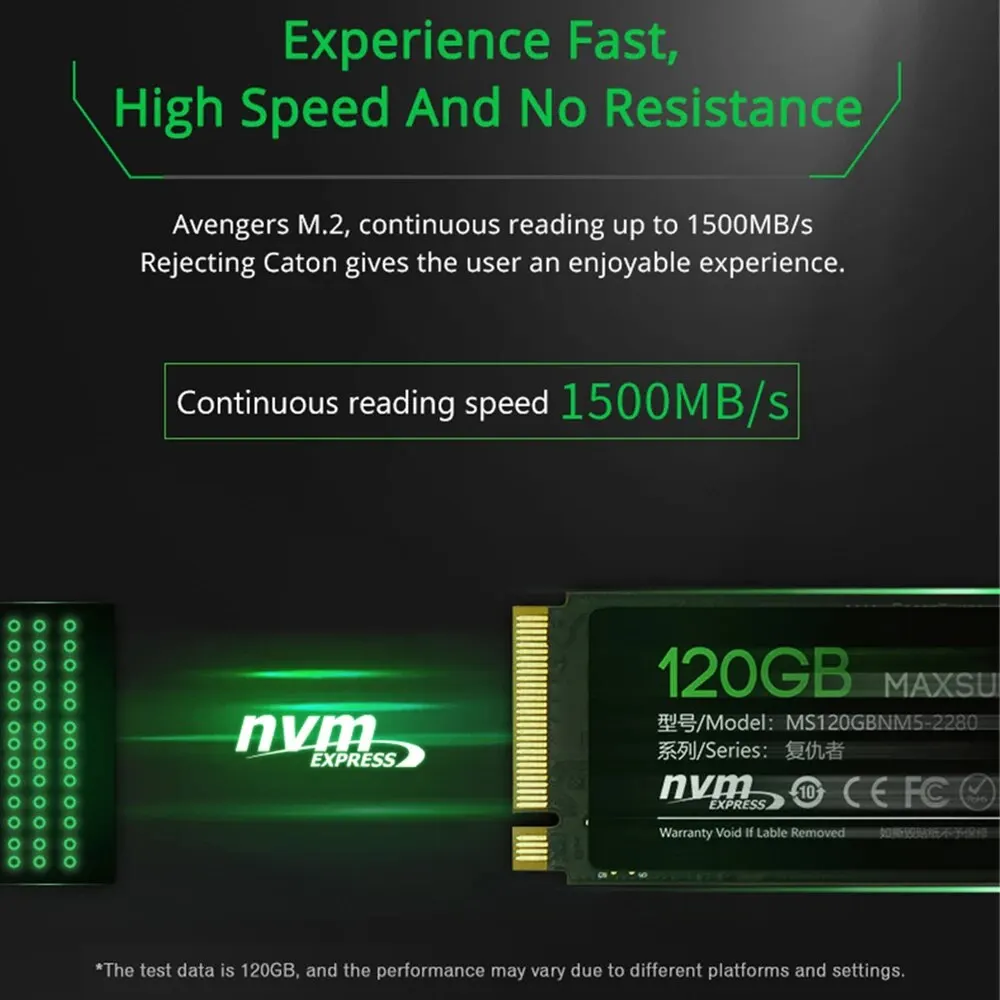 Unidad de estado sólido MAXSUN M.2 NVME SSD, almacenamiento interno 256, 512G, 1TB, 3D, NAND, 1,3, colección de AliExpress