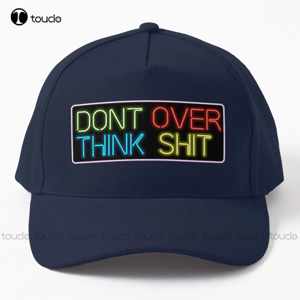 Kenny Beats' The Cave Neon Sign “Don'T Over Think Shit” Baseball Cap Caps For Women Personalized Custom Cartoon Streetwear Gift