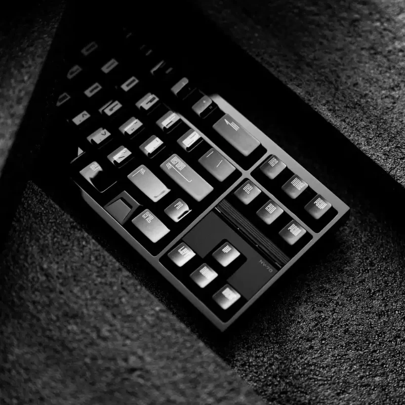 GDK Lab NV-70 Wired Mechanical Keyboard Kit Customized Hot Swappable Mirror Polishing Third Mode Brushed Backplate Ergonomics