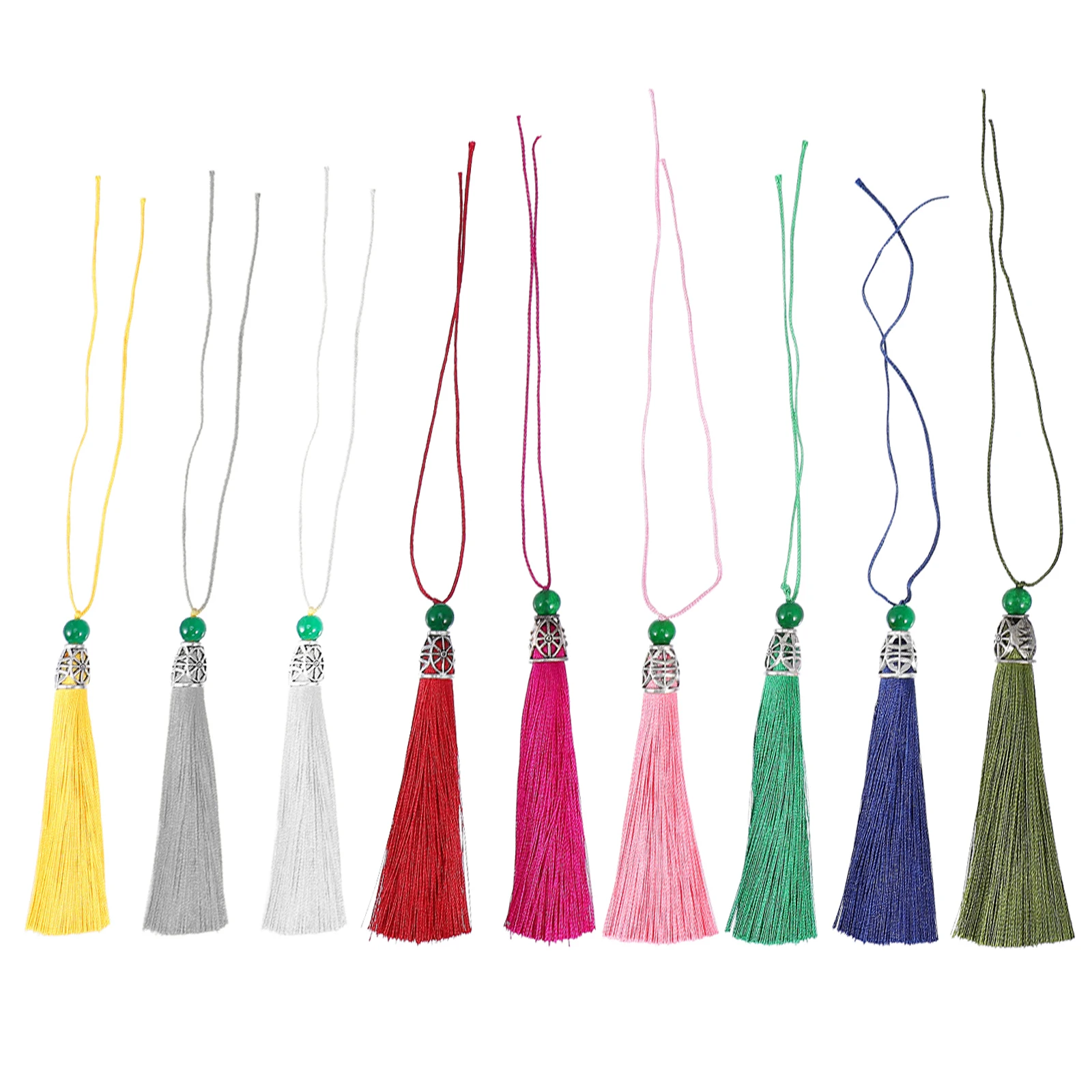 

20pcs Key Chain Tassel Beautiful Color Lasting Material Fine Craftsmanship Decorate Bags Keys Gift