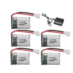 H8Mini 3.7v 150mah 651723 Lipo Battery and Charger For H2 H8 H48 U207 RC Quadcopter Drone Spare parts