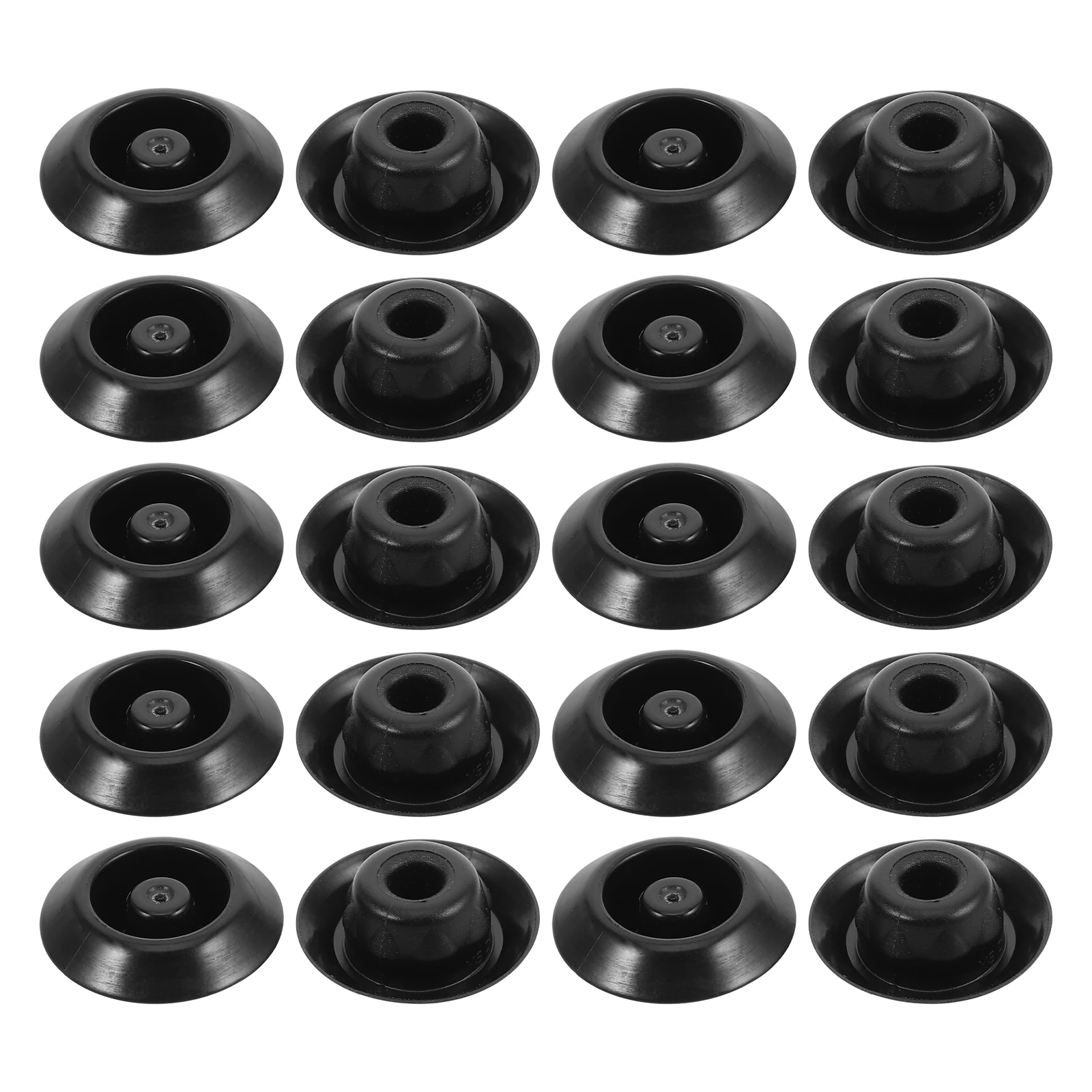 

20pcs Solid Plug Set 11.4Mm Waterproof Dustproof Door Caps For Car Trailer Debris Protection Durable Sealing Hole Plugs Snap-In