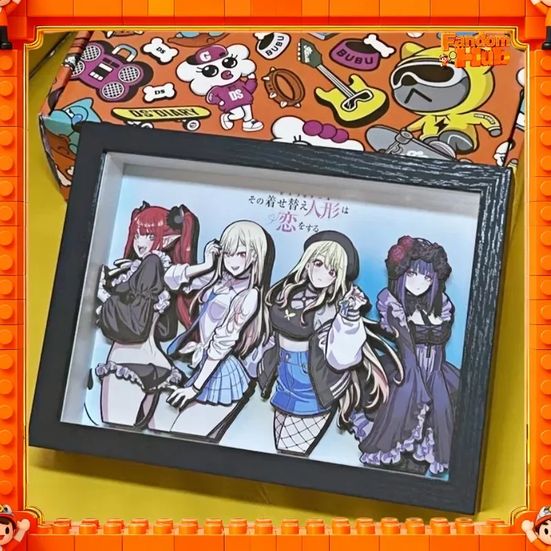 

2026 3D My Dress-Up Darling Autostereogram Marin Kitagawa Shizuku Anime Peripheral Ornaments Desktop Decoration Toy Fans Gift