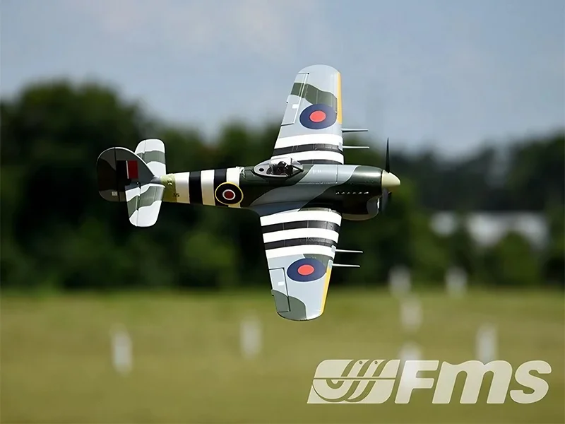 FMS 1100 mm Hawker Typhoon Scale RC Warbirds PNP mit Retracts & Split Flap WWII RAF-Schema