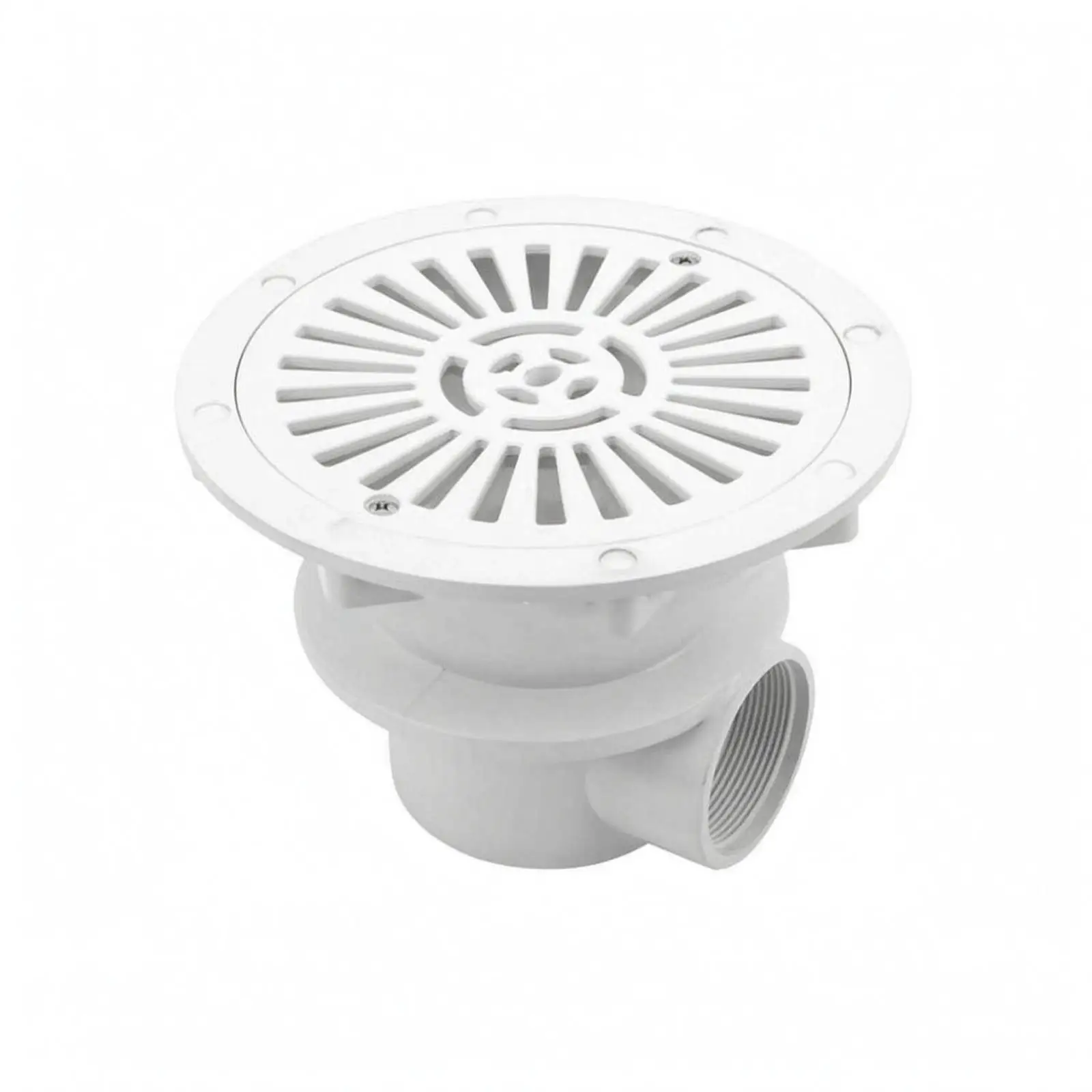Floor Drain for Swimming Pool with Threaded Inlet Plastic Pool Fitting Part for Pool Covers and Liner