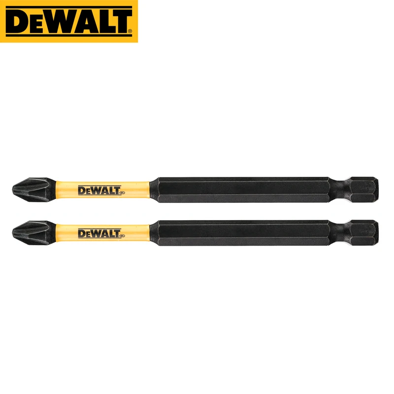 PH2 DeWalt ไขควงไฟฟ้า89มม. Mata Bor ผลลัพธ์ดั้งเดิมมีความแข็งสูงหัวแบทช์2ชิ้น