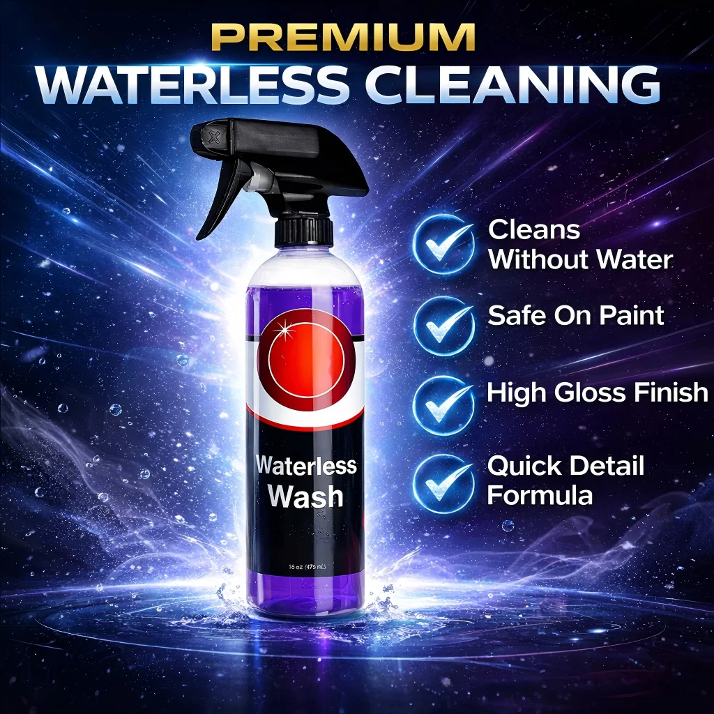 16oz Waterless Wash Spray – Quick Detailer, Removes Dirt Without Water, Shine & Protect Car Paint