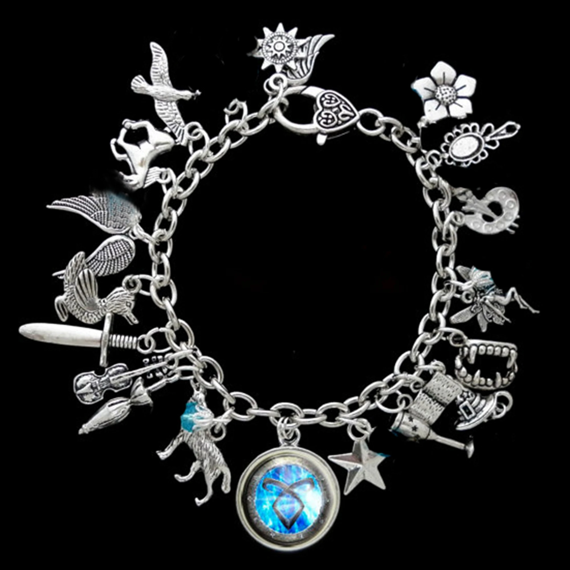 

6pcs The Fault In Our Stars Themed Charm Bracelet TFIOS Silver Tone Vision 2