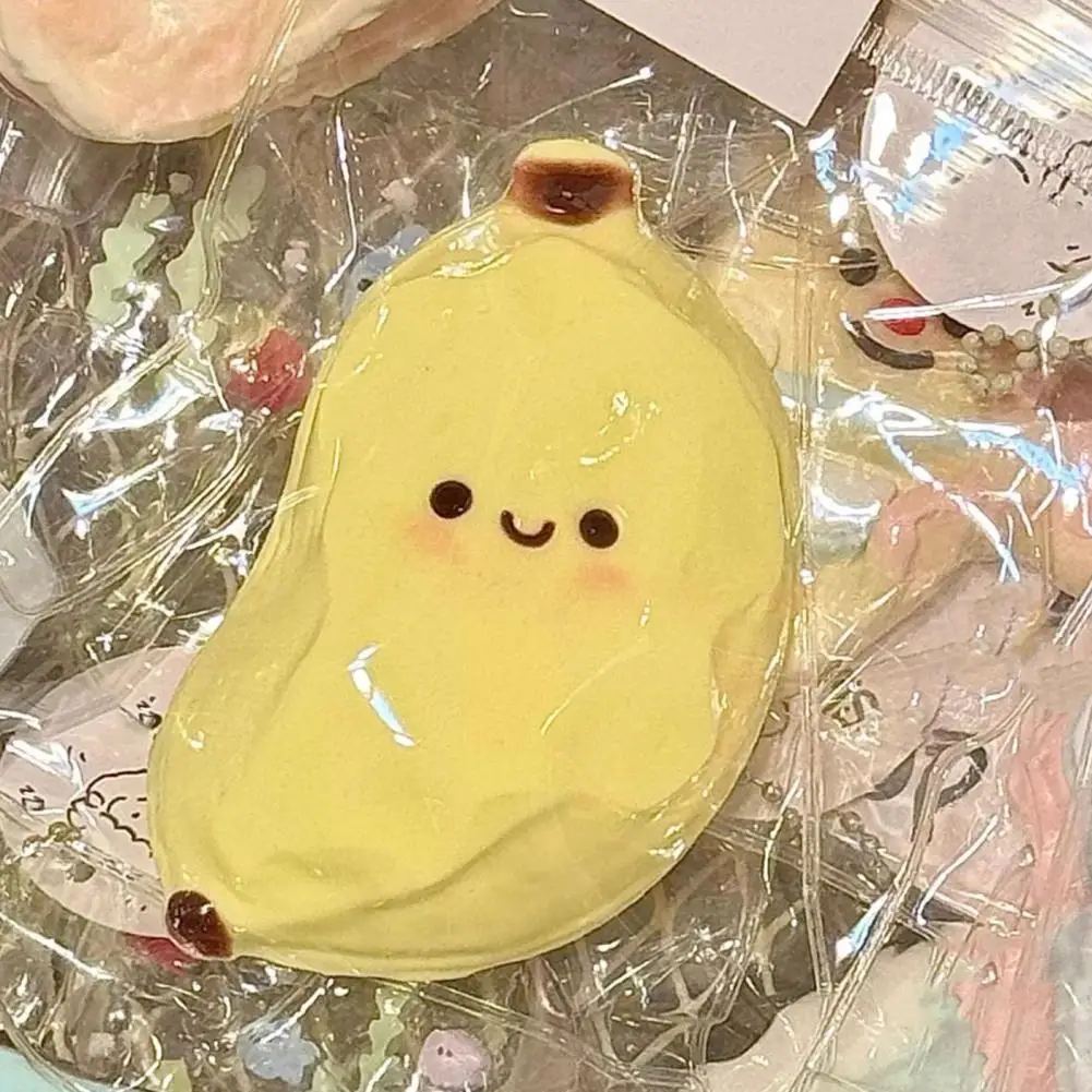 Tpr Squeeze Ball Banana Stress Relief Toy Soft Tpr Cartoon Banana Squeeze Toy for Anxiety Relief Stress for Teens for Relaxation