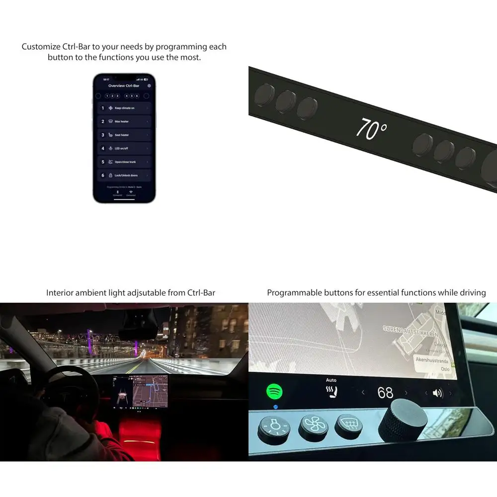 

Новое обновление — Ctrl-Bar/физические кнопки для Tesla Model 3/Y