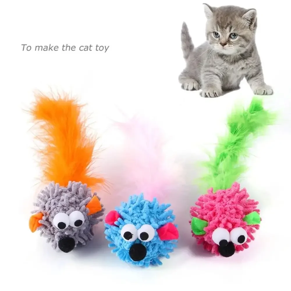 

Cat Microfiber Mice Toy Interactive Toy for Cat Simulation Mouse Cat Toys Soft Mouse Kitten Catch Training Toy