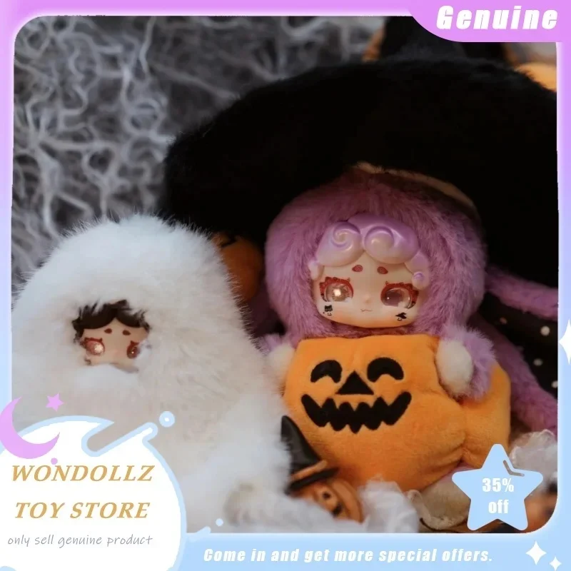 

New Genuine Lucky Deer Nai Magic Witch Halloween Limited Edition Hanging Card Kawaii Vinyl Plush Doll Surprise Box Girls Gift
