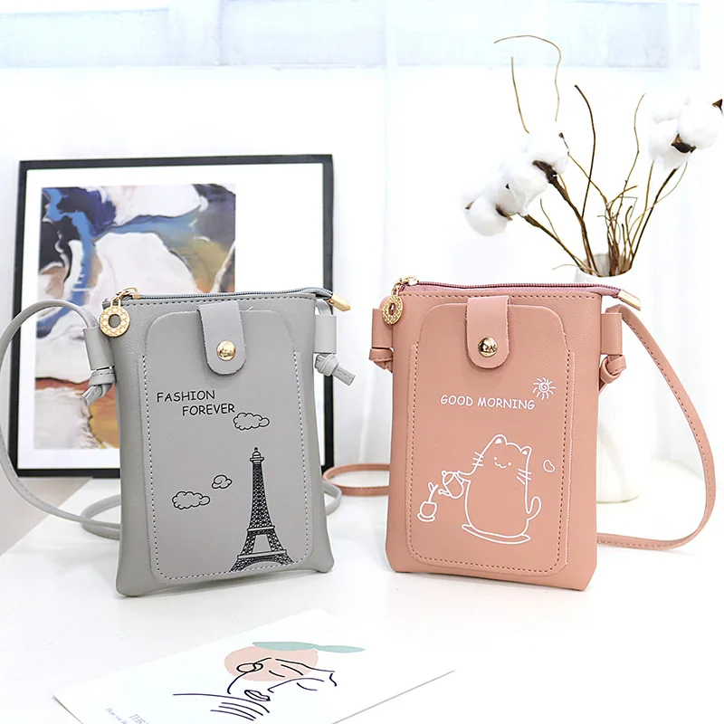 Cute Mini Crossbody Bags for Women Phone Bag Small Female Shoulder Handbags Wallet Zipper Coin Purse Shoulder Bags