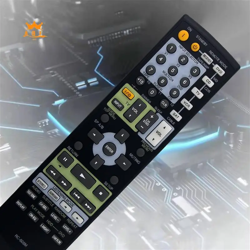 

Пластиковый пульт дистанционного управления A08E-RC-608M для AV-ресивера Onkyo HT-R530 HT-S780 SKB-530 SKW-530 SKF-530F SKC-530C SKM-530S HTS780S