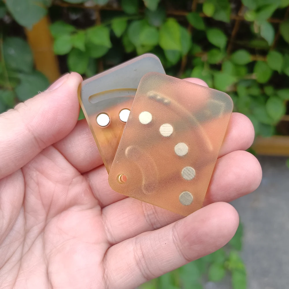 PEI素材 透明スライダー EDC フィジェットスピナー フィジェットトイ 大人用 減圧 磁気フィジェットスライダー