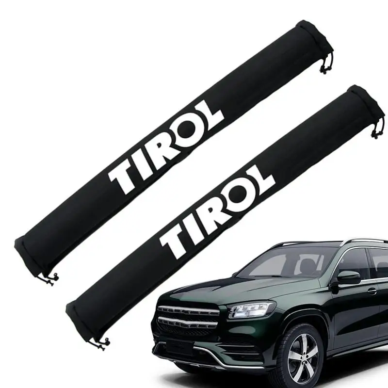 Car Roof Rack Covers Protector Black Luggage Rack Car Luggage Rack Baggage Holder Protective Cover fashion tools accessories