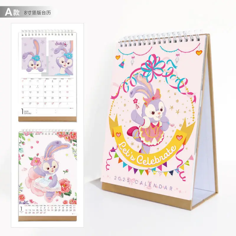 

MINISO 2025 Disney Surrounding 2025 6-inch Vertical 8-inch Desk Calendar Desktop Memo Calendar