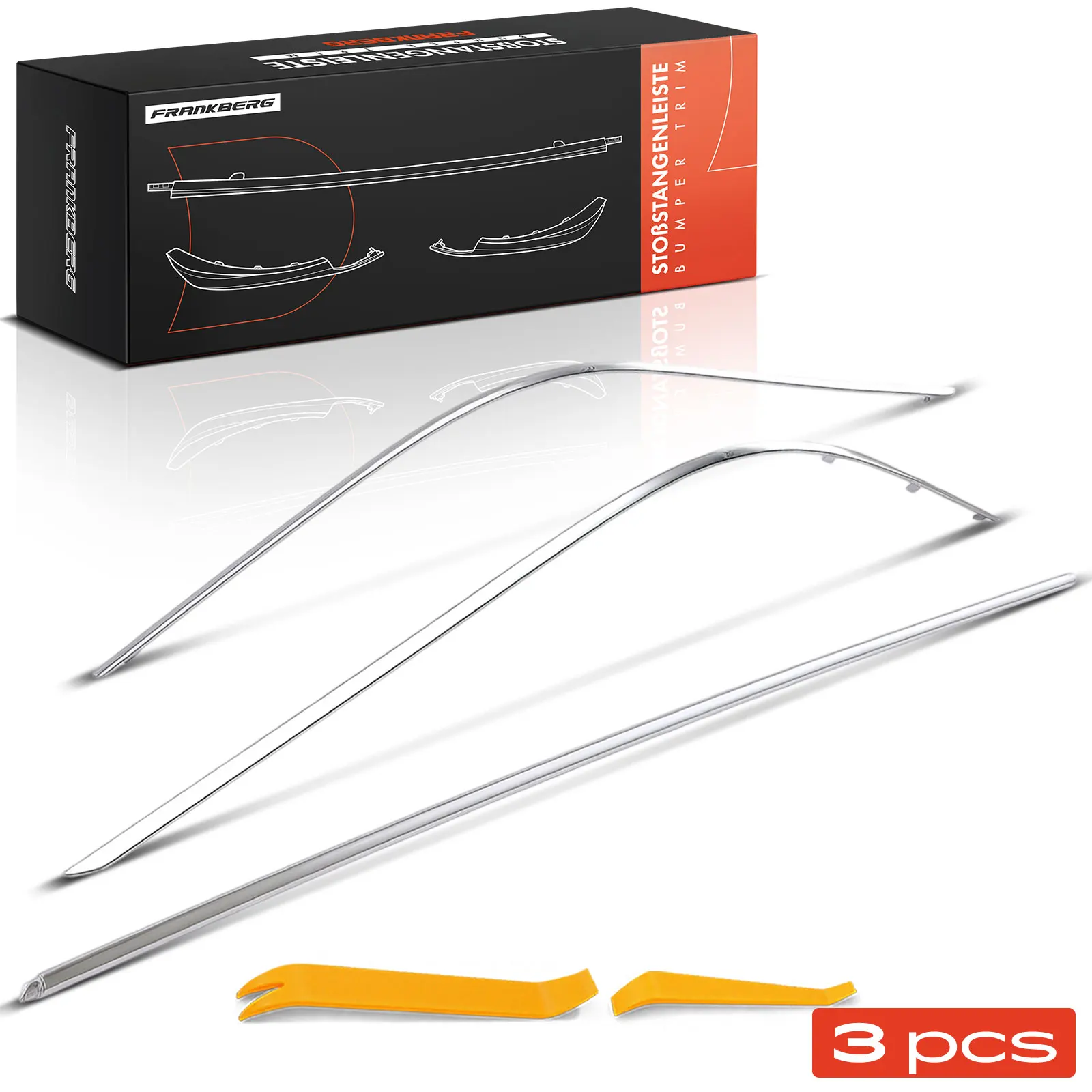 Frankberg 3x Trim Bumper Achter Links Rechts voor Mercedes-Benz C-Klasse S204 1.6L 1.8L 2.1L 2007-2014 2048853621