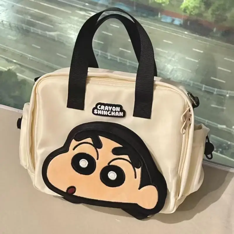 

New Crayon Shin Chan Handbag Cute Anime Cartoon Crossbody Trend Backpack Large Capacity Handbag Girls Christmas Birthday Gifts