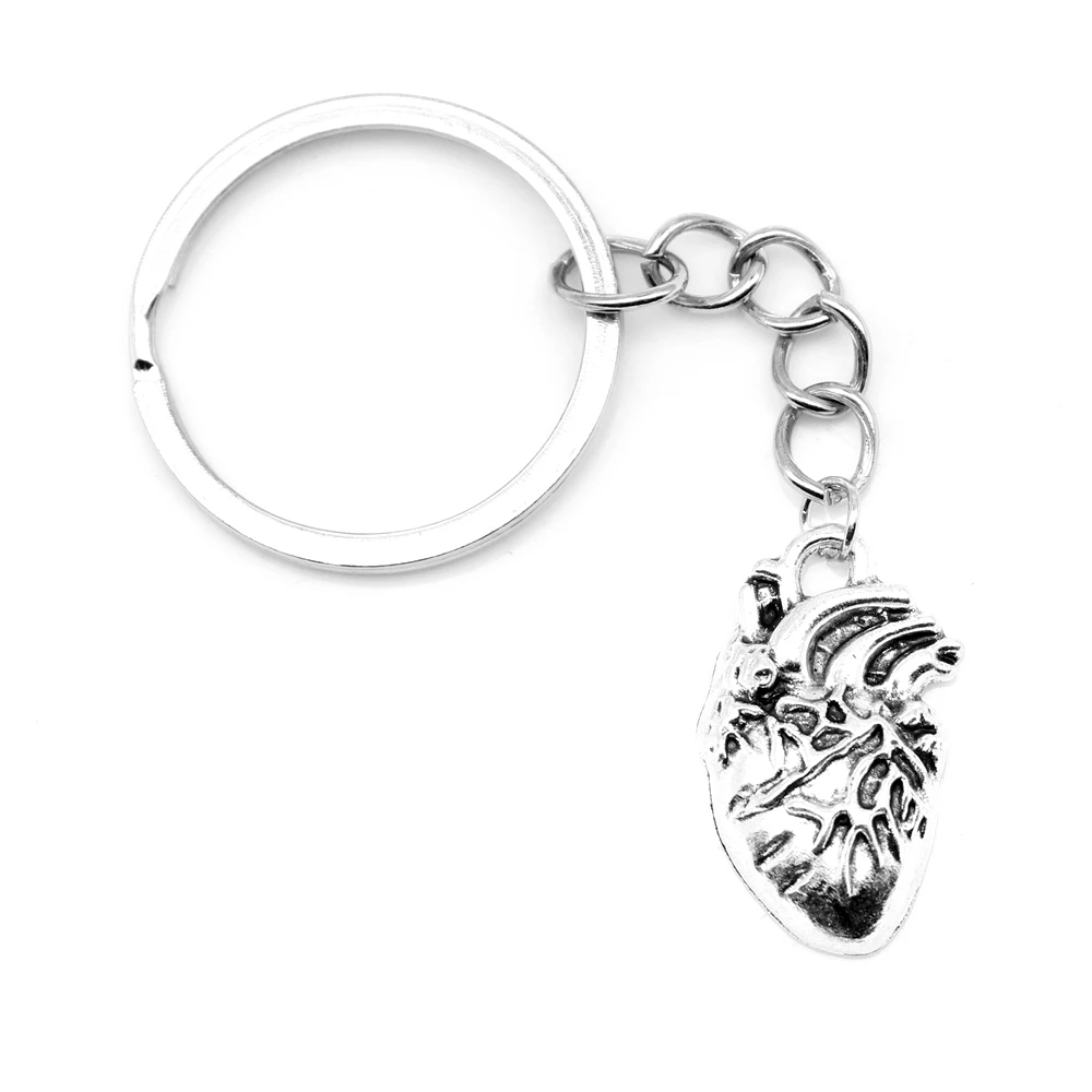 1 Piece Heart Cute Keychain Jewelry Diy 15x25mm