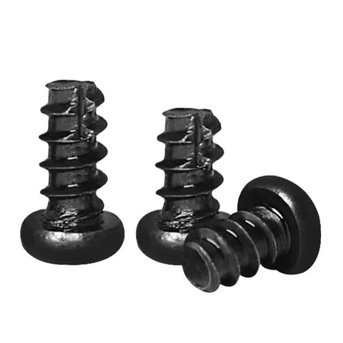 Imagen 2 del producto M2 M2.3 M2.6 M3 M4 M5 PT cabeza redonda autorroscante tornillo de madera corte de cola Phillips Cruz empotrada acero galvanizado negro