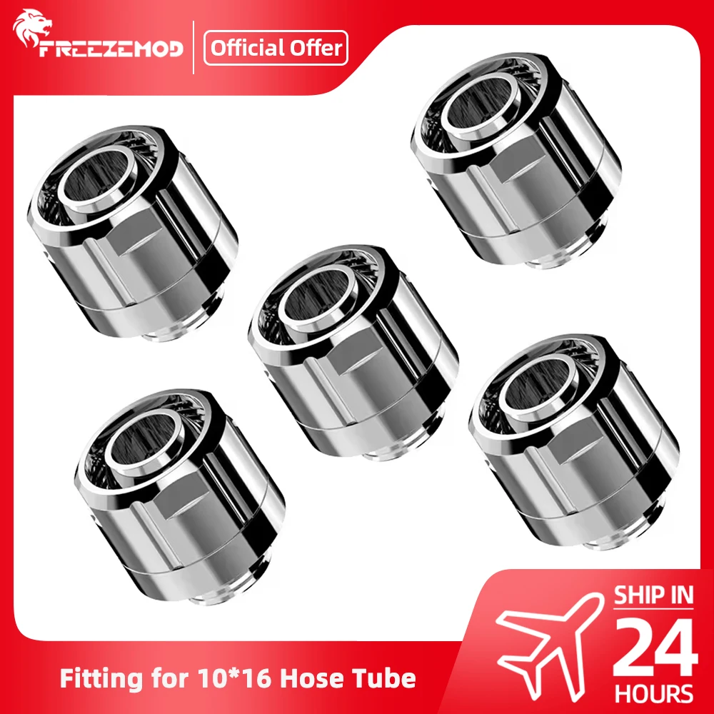 

FREEZEMOD Fitting Kit 3/8 Soft Hose Brass Fittings 10*16mm Pipe OD16mm PVC Tube Torque G1/4 Thread PC MOD Water Cooling GRGKN-H3