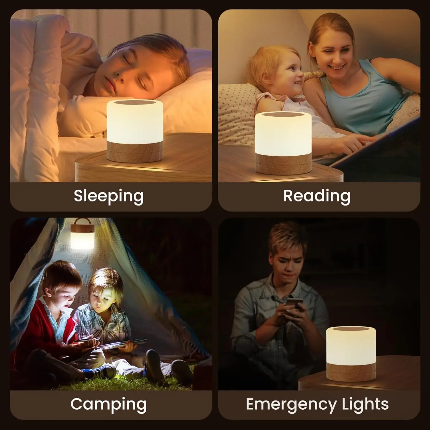 Dimmable touch night light remote control 13 colors, childrens bedside lamp, desk lamp with timer function