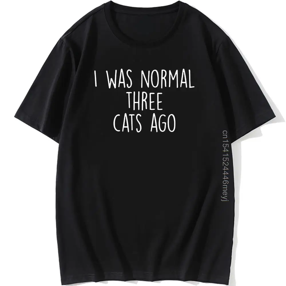 I WAS NORMAL THREE CATS AGO Letters Print Women Tshirt Cotton Casual Funny t Shirt For Lady Top Tee 6 Colors Drop Ship ZT20-233