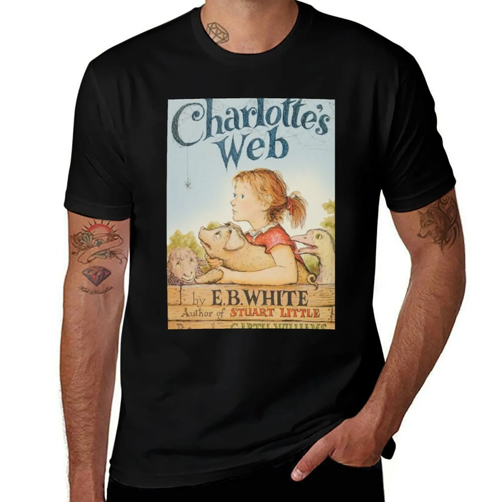 

Charlottes Web T-Shirt Funny t-shirts croswit shirt man anime baggy shirts oversized t shirt men