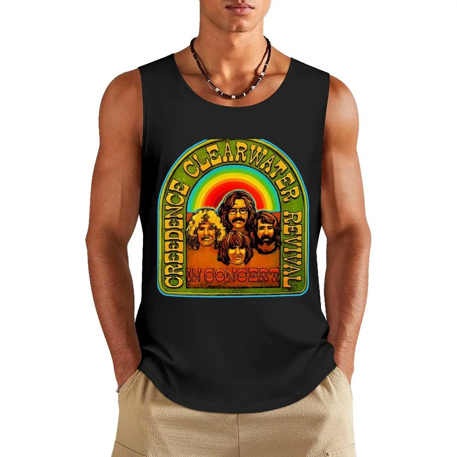 

Creedence Clearwater Revival Tank Top summer clothes men 2025 Clothing Fitness men clothing