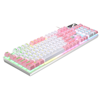 USB Wired Gaming Keyboard, 104 Keys Compatible with Windows Laptop/Computer/PC, Ergonomic Design, Office & Gaming Accessories