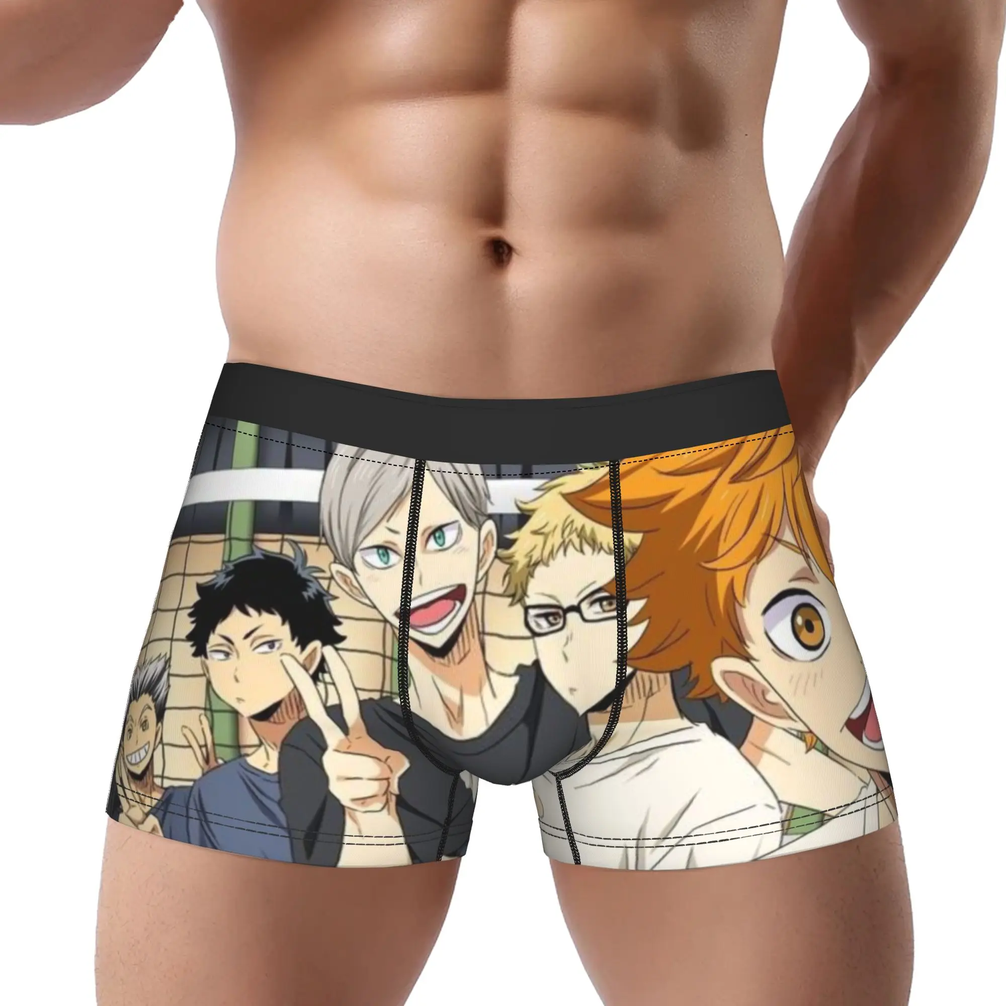 

Haikyu Underpants Breathbale Panties Men's Underwear Haikyu Comfortable Shorts Boxer Briefs