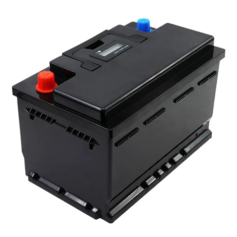 12V 60Ah LiFePO4 Battery Automatic Car Starter Build-in BMS 12.8V Power Supply Portable Rechargeable Car Lighter Solar RV Cell