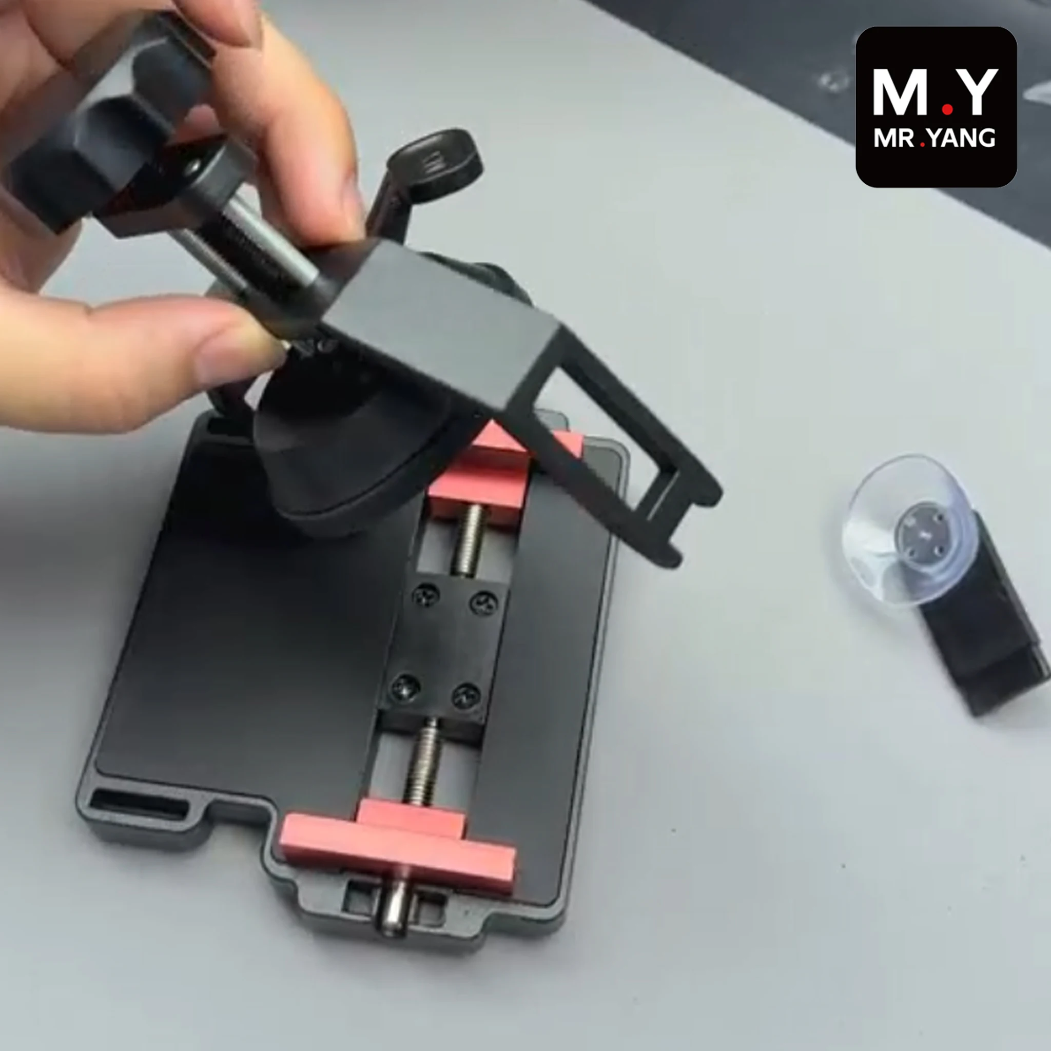 YCS MR.YANG QP-6 Multifunction Screen Separator Safe Suction LCD Glass Back Cover Removal Fixture for Phone Repair
