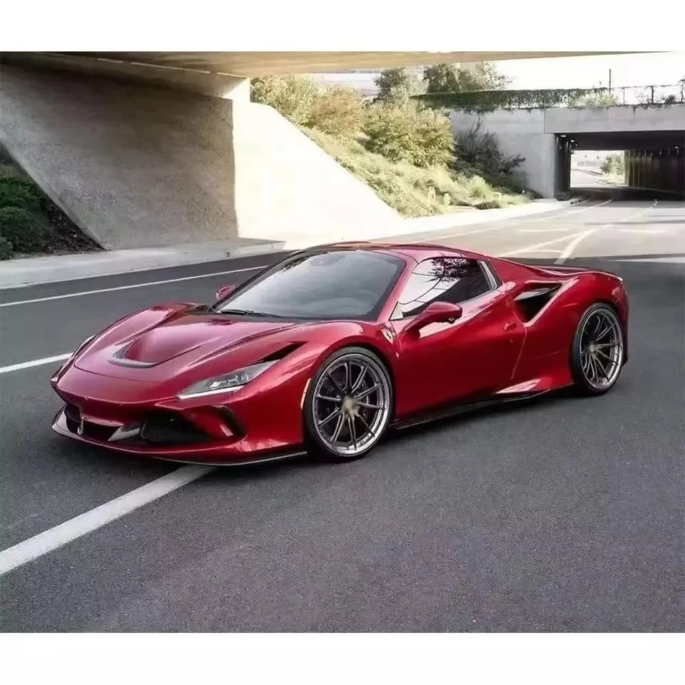 Suitable for Ferrar F8 Modified Novitec Dry Carbon Fiber Front Lip Hood Tuyere Trim Side Skirt Rear Lip Tail Wing Body Kit
